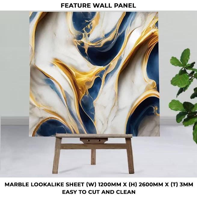 Feature wall panels Marble Lookalike Sheet