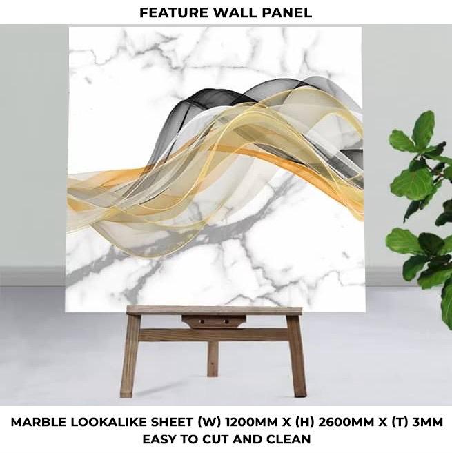 Feature wall panels Marble Lookalike Sheet